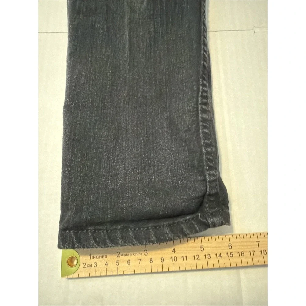 Men's Levi Strauss Signature 36X30 S37 Jeans Straight Leg Black Denim Work